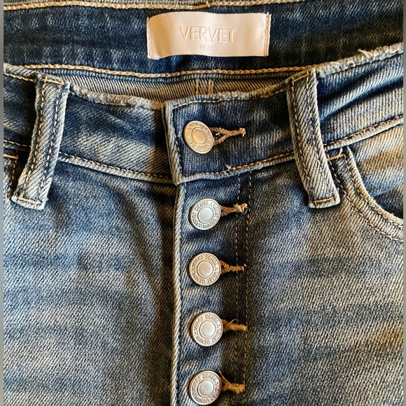 BRAND NEW Vervet Distressed Straight Leg Jeans - Picture 3 of 11